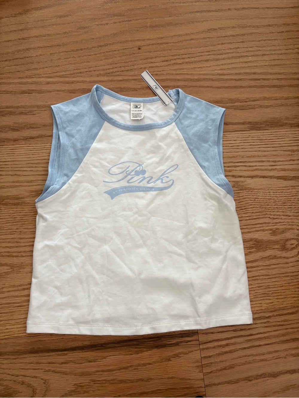 Frankie’s bikinis x pink tank top